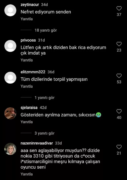 ezgi senler den buce kahraman a destek aklinizi basiniza alin artik